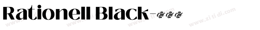 Rationell Black字体转换